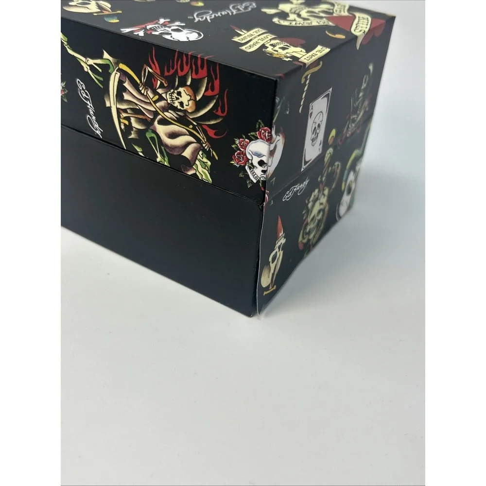 NIB Ed Hardy Men's Gold Tone Chronograph Watch Black Dial ($95 Retail)